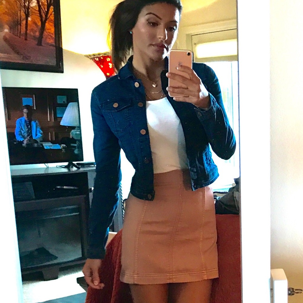 Free people a line skirt